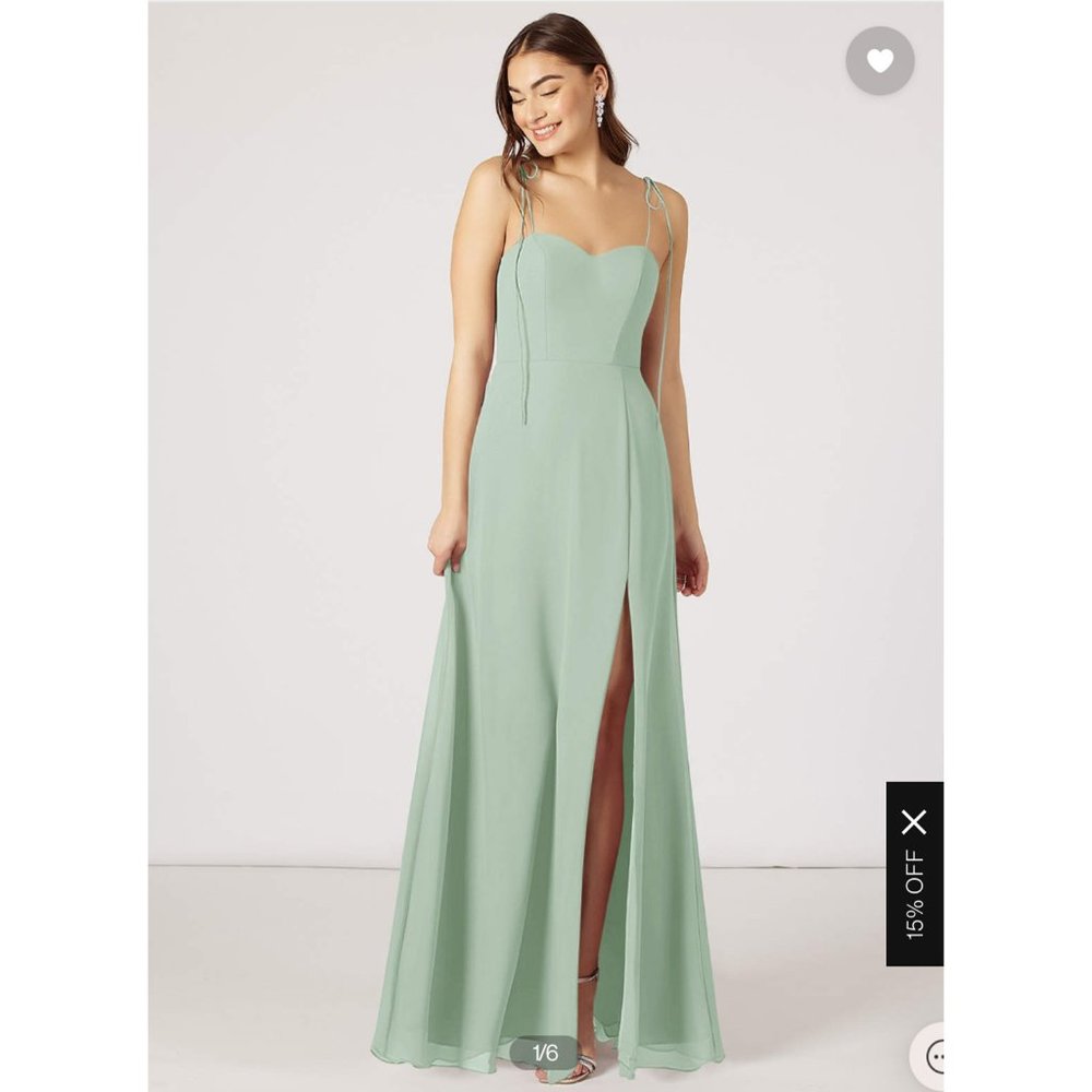 Azazie Rosey Dress in Agave A4